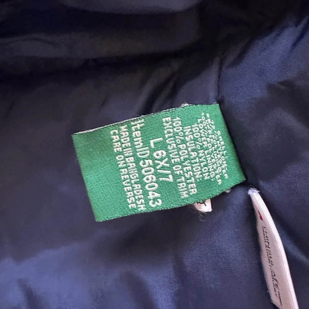 LL Bean kids insulated winter jacket 6x/7 - Picture 4 of 5